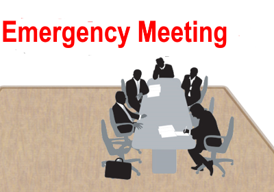 Emergency Board Meeting (Canceled)