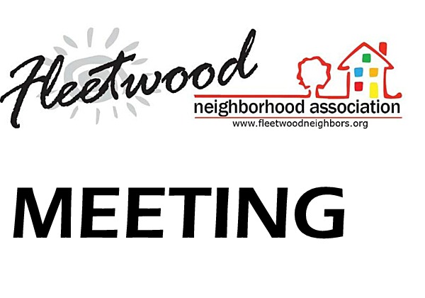 Meeting: Fleetwood Neighborhood Association
