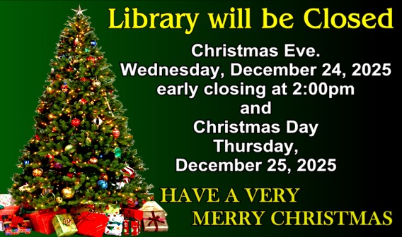 Christmas CR Library Closed