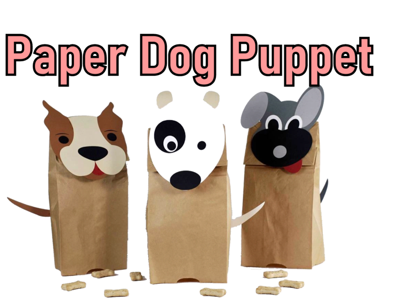 Paper Bag Dog Puppet